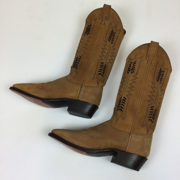 Dan Post Shoes - Dan Post Size 6 Boot Tan Brown Earthday